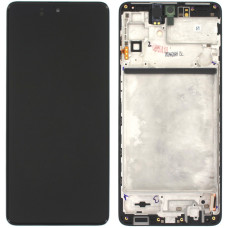 Дисплей с сенсорным экраном (модуль) Samsung M515 Galaxy M51 (2019) черный с рамкой, переклейка