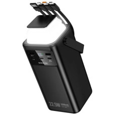 Портативная батарея (Power Bank) Borofone BJ65A High 22.5W+PD20W+Mirco/Type-C/Lightning/USB cables 50 000mAh, черный