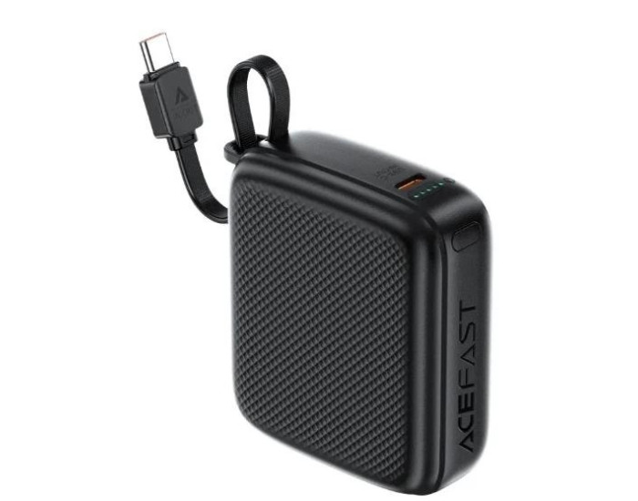Портативная батарея (Power Bank) Acefast M15 PD22.5W with cable 10 000mAh, черная