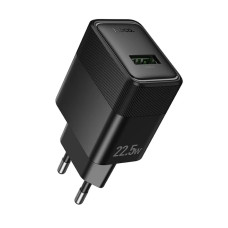 Сетевое зарядное устройство Hoco CS111A Lounge single-port 22.5W EU, черный