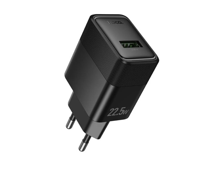 Сетевое зарядное устройство Hoco CS111A Lounge single-port 22.5W EU, черный