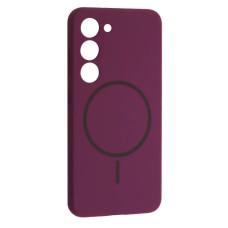 Чохол-силікон Luxury + MagSafe Samsung S23, Purple
