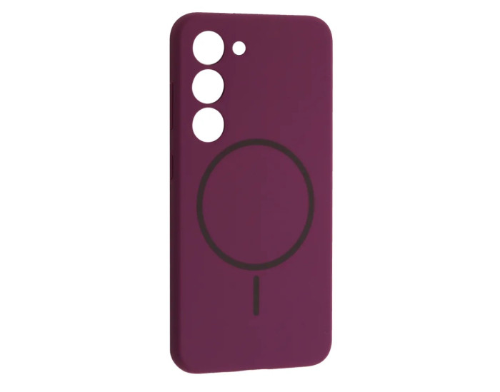 Чохол-силікон Luxury + MagSafe Samsung S23, Purple