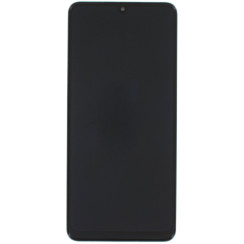 Дисплей с сенсорным экраном (модуль) Samsung M225F Galaxy M22, черный с рамкой, оригинал