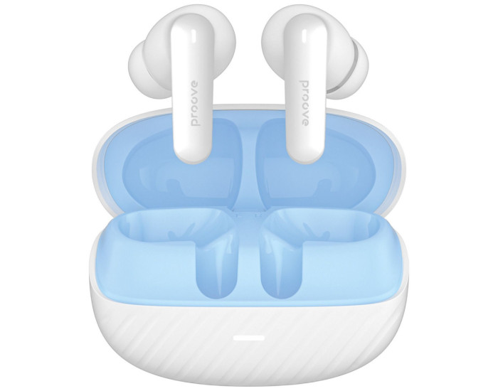 Беспроводные наушники Bluetooth Proove Blitz II TWS with Hybrid ANC (APP) белые