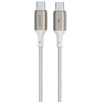 Кабель Proove Dense Metal Type-C to Type-C 60W (3A/2m) белый