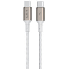 Кабель Proove Dense Metal Type-C to Type-C 60W (3A/2m) белый
