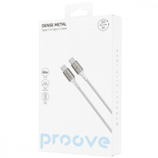 Кабель Proove Dense Metal Type-C to Type-C 60W (3A/2m) черный