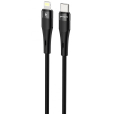 Кабель Proove Light Silicone Plus Type-C to Lightning (27W/1m) черный