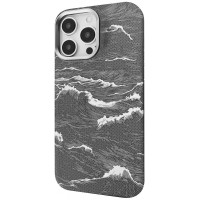 Чехол-силикон Proove Gleam Case with MagSafe Ring iPhone 15 Pro Max, Silver ocean