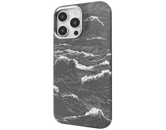 Чехол-силикон Proove Gleam Case with MagSafe Ring iPhone 15 Pro Max, Silver ocean