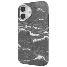 Чехол-силикон Proove Gleam Case with MagSafe Ring iPhone 17, Silver ocean