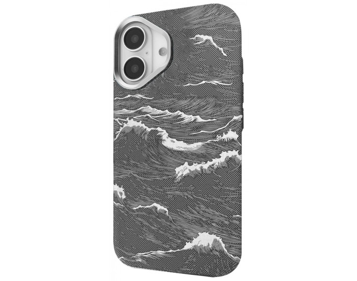 Чехол-силикон Proove Gleam Case with MagSafe Ring iPhone 17, Silver ocean