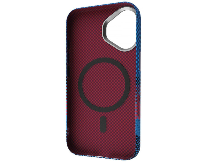 Чехол-силикон Proove Gleam Case with MagSafe Ring iPhone 17, Silver ocean