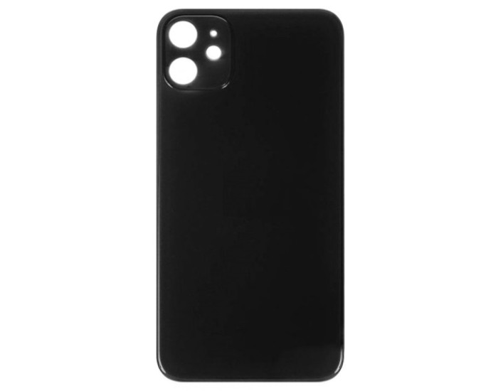 Задняя панель корпуса для iPhone 11, Black (Small Hole) с кольцами