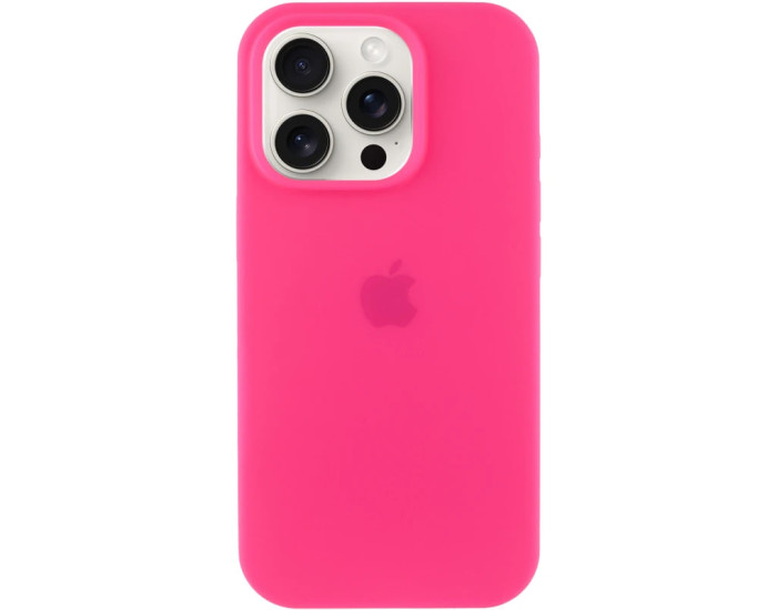 Чехол-силикон оригинал Full Soft Matte iPhone 15 Pro Max (Розовый / Barbie pink)