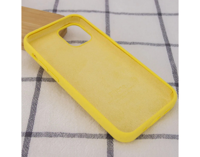 Чехол-силикон оригинал Full Soft Matte iPhone 14 Pro Max, Yellow