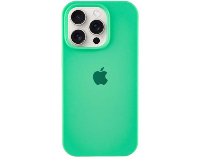 Чехол-силикон оригинал Full Soft Matte iPhone 15 Pro Max, Spearmint