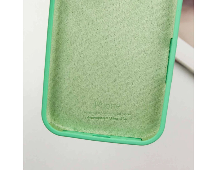 Чехол-силикон оригинал Full Soft Matte iPhone 15 Pro Max, Spearmint