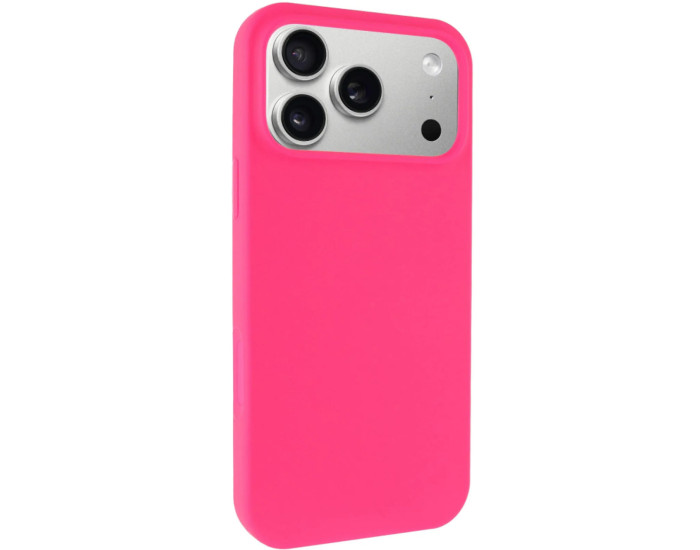 Чохол-силікон оригінал Case Full Protective (no logo) iPhone 17 Pro Max, яскраво-рожевий