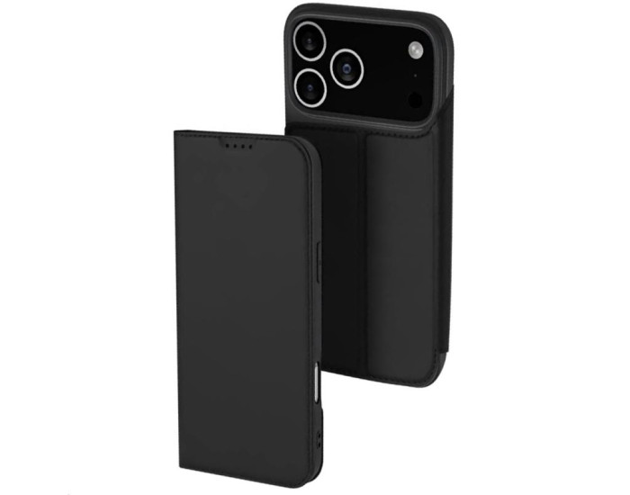 Чехол-книга Dux Ducis с карманом для визиток Apple iPhone 17 Pro Max, черный