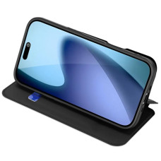 Чохол-книга Dux Ducis з кишенею для візиток Apple iPhone 17 Pro Max, чорний