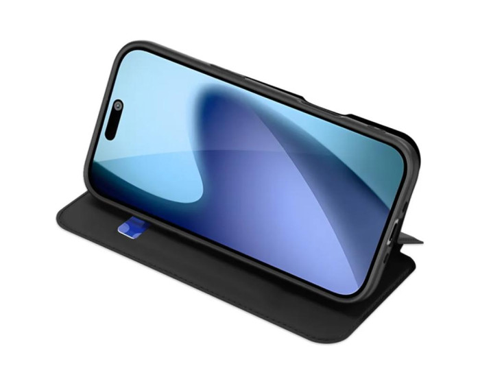 Чехол-книга Dux Ducis с карманом для визиток Apple iPhone 17 Pro Max, черный