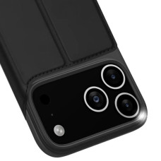 Чохол-книга Dux Ducis з кишенею для візиток Apple iPhone 17 Pro Max, чорний