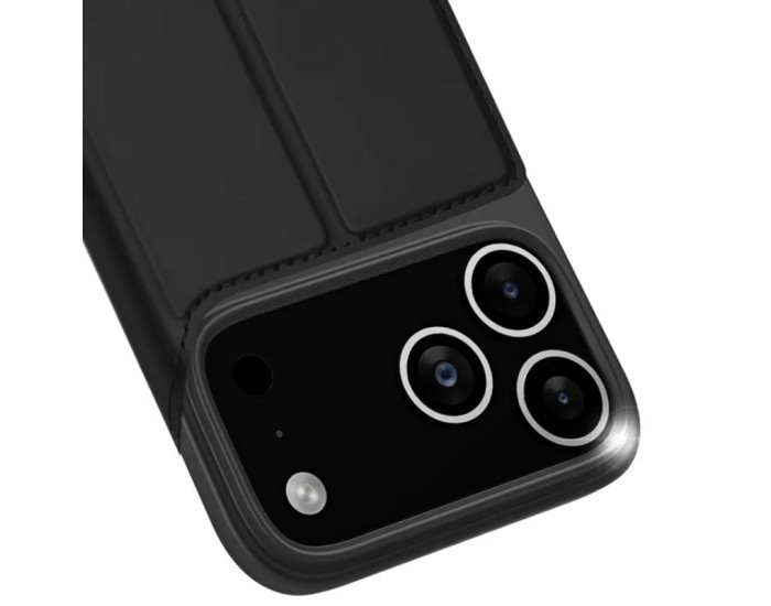 Чехол-книга Dux Ducis с карманом для визиток Apple iPhone 17 Pro Max, черный