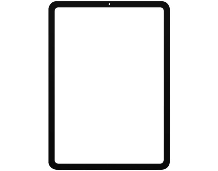 Стекло фронтальное с OCA-пленкой iPad Air 5, черное, оригинал