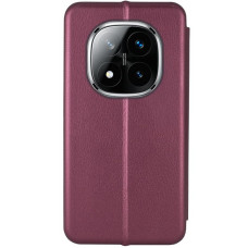 Чехол-книга Кожаный Classy Xiaomi Redmi Note 15 Pro Plus 5G, бордовый