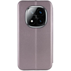 Чехол-книга Кожаный Classy Xiaomi Redmi Note 15 4G/5G (EU) серый
