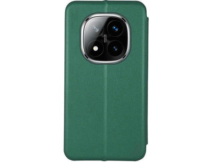 Чехол-книга Кожаный Classy Xiaomi Redmi Note 15 4G/5G (EU) зеленый