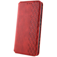 Чехол-книга Кожаный GETMAN Cubic Xiaomi Redmi Note 15 Pro Plus 5G, красный