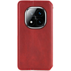Чехол-книга Кожаный GETMAN Cubic Xiaomi Redmi Note 15 Pro Plus 5G, красный