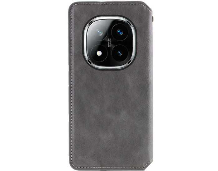 Чехол-книга Кожаный GETMAN Cubic Xiaomi Redmi Note 15 4G/5G (EU) серый