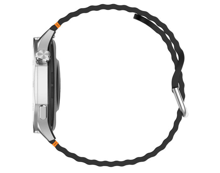 Ремешок силиконовый Wavy для Smart Watch 22mm, черный