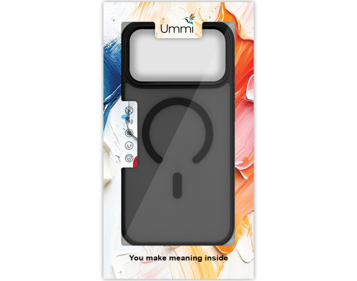 Чехол-силикон Ummi Colorful with MagSafe iPhone 17 Pro, черный