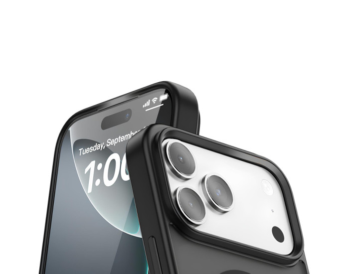 Чехол-силикон Ummi Colorful with MagSafe iPhone 17 Pro, черный