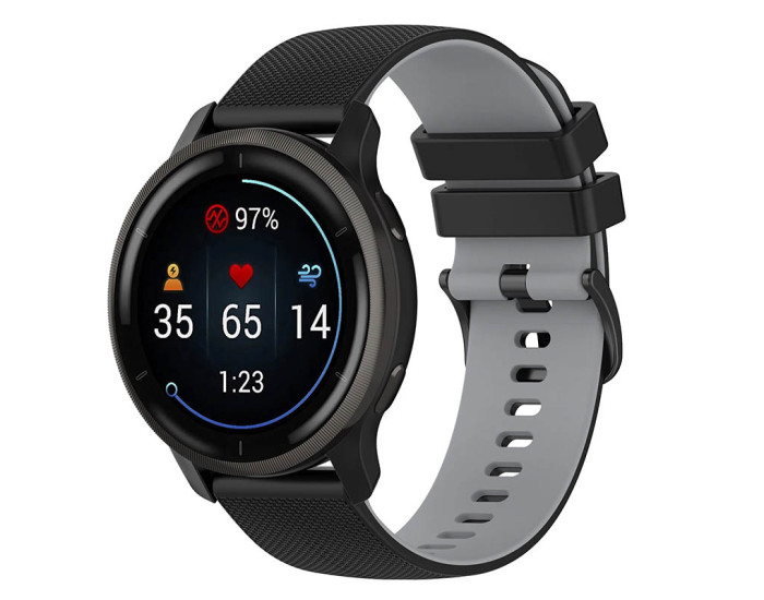 Ремешок силиконовый Ribby для Smart Watch 22mm, черный