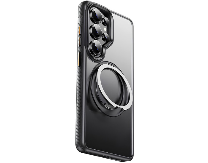 Чехол-силикон Ummi Stylish with MagSafe Ring Samsung S26 Ultra, черный