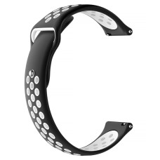 Ремешок силиконовый Active Air для Smart Watch 20 mm (черный/белый)