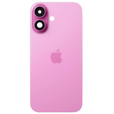 Задня панель корпуси iPhone 16 Plus рожевий, Pink, з склом камери, MagSafe, оригінал