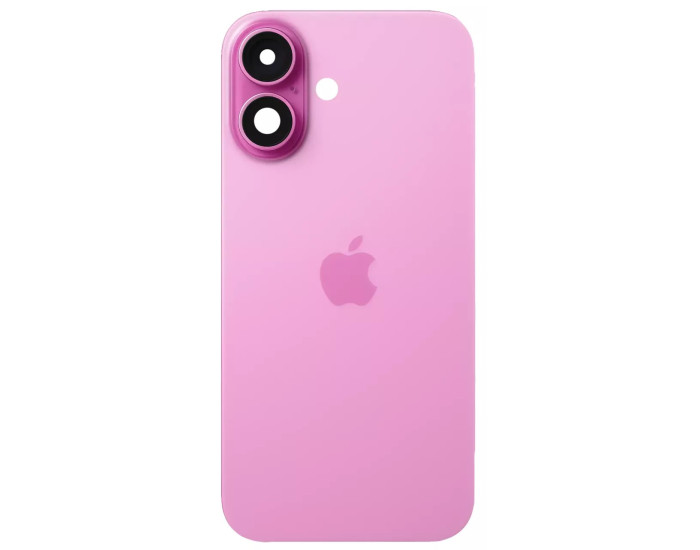 Задня панель корпуси iPhone 16 Plus рожевий, Pink, з склом камери, MagSafe, оригінал