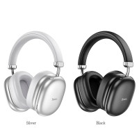 Беспроводные накладные наушники Bluetooth Hoco W35 Max Auspicious ANC noise reduction BT5.4/90 hours Silver