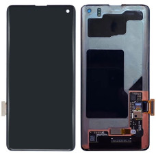 Дисплей с сенсорным экраном (модуль) Samsung G973 Galaxy S10, черный, переклейка