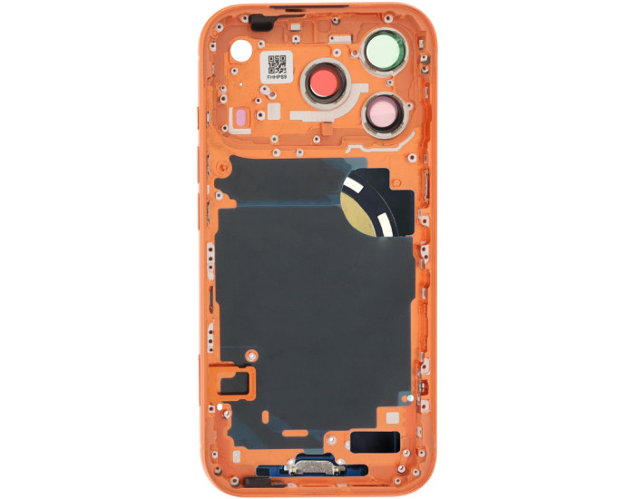 Корпус для iPhone 17 Pro Max с держателем SIM карты, с боковыми кнопками, оранжевый, оригинал
