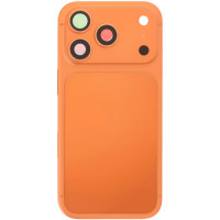 Корпус для iPhone 17 Pro Max с держателем SIM карты, с боковыми кнопками, оранжевый, оригинал