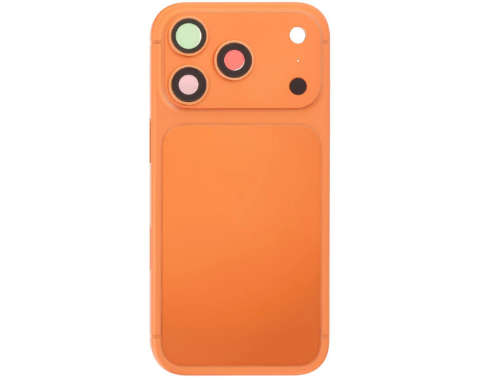 Корпус для iPhone 17 Pro Max с держателем SIM карты, с боковыми кнопками, оранжевый, оригинал