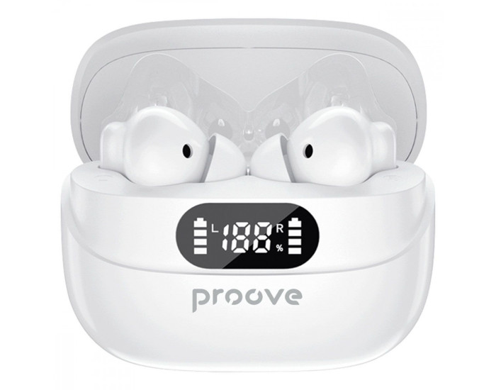 Бездротові навушники Bluetooth Proove Digital Pro TWS with ANC (APP) Білі